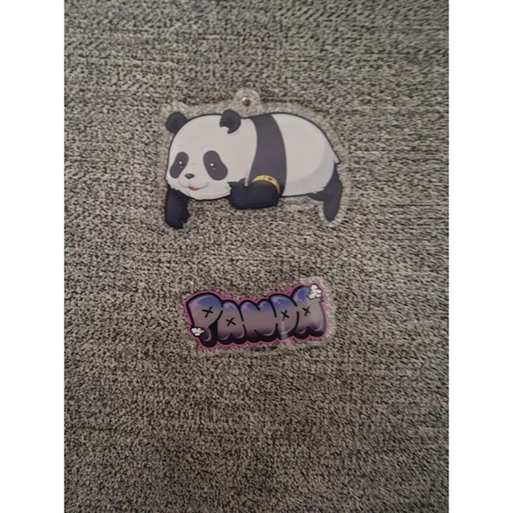 🔥🌟3/$15 Jujutsu Kaisen Panda Bandai Anime Acrylic Keychain Set - Picture 1 of 3